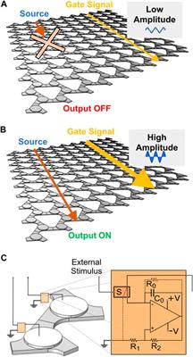Numerical demonstration of a topologically-protected electroacoustic transistor